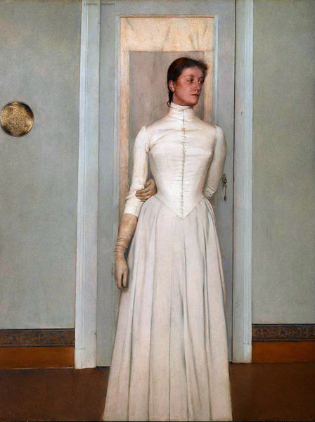 Marguerite Khnopff 1887 by Fernand Khnopff 1858-1921  Royal Museum of Fine Art Brussels